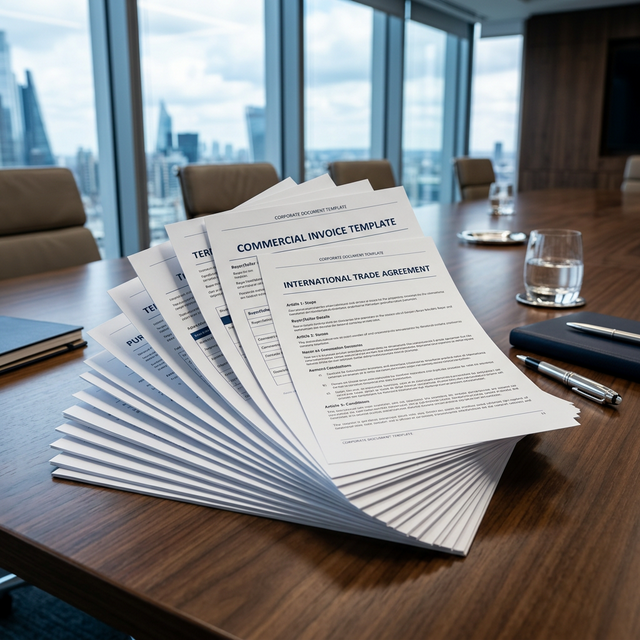 Trade Document Templates — What Each Form Looks Like